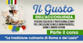 La cucina come strumento di inclusione: il corso “La tradizione culinaria di Roma e del Lazio” del progetto “Il gusto dell’accoglienza”